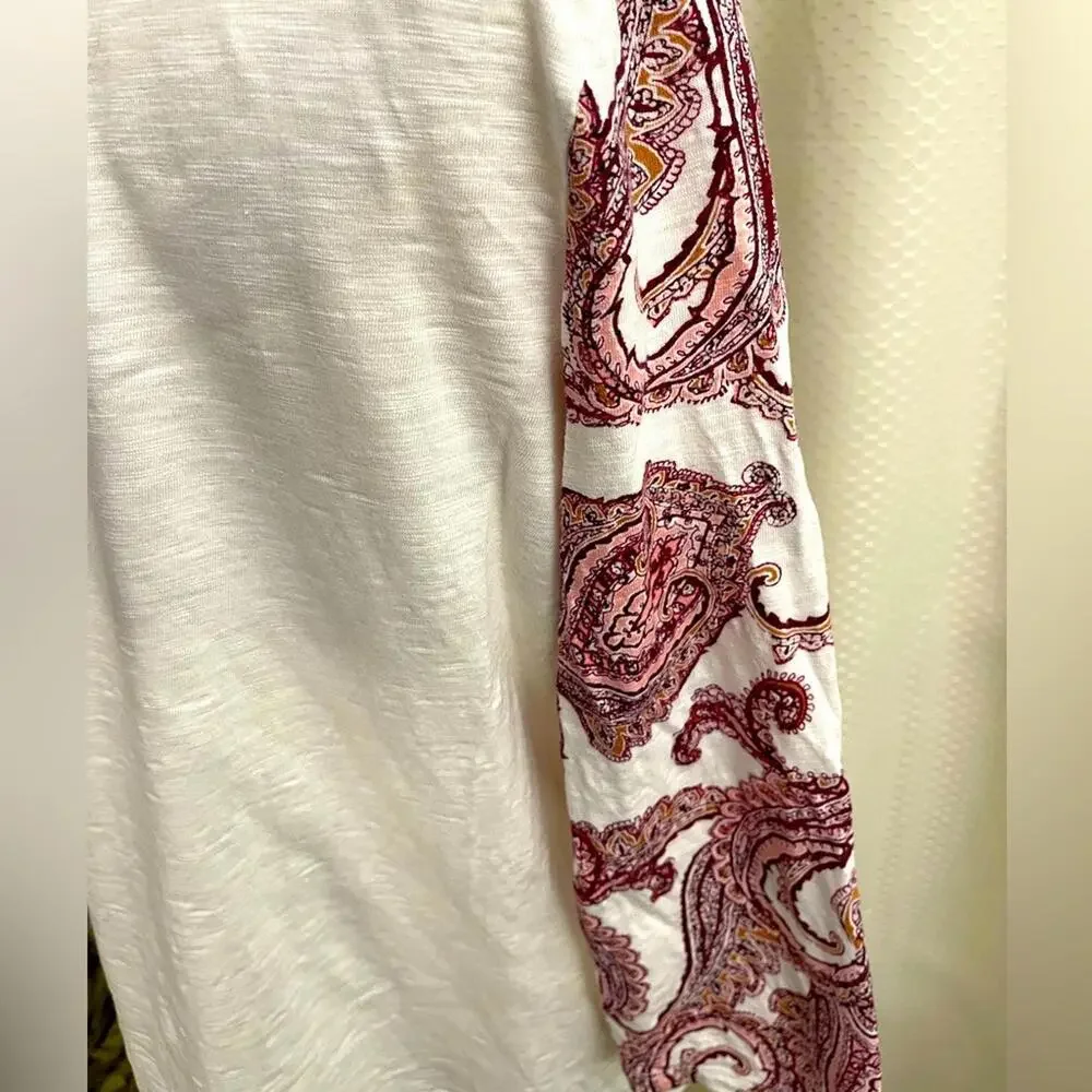 Chico’s Zenergy cotton 3/4 sleeve top Chico’s 2 (12/14) - Picture 3 of 7